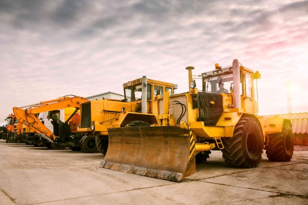 Earth-Moving Heavy Equipment for Construction
